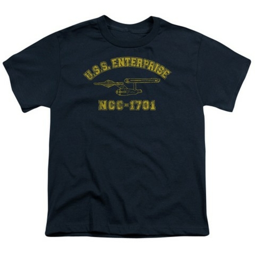 Trevco Star Trek-Enterprise Athletic - Short Sleeve Youth 18-1 Tee - N