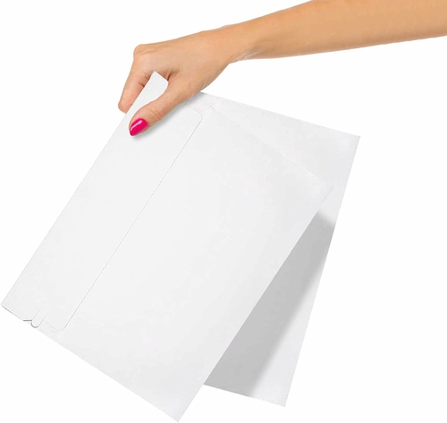 20 Pack Gusseted Rigid Mailers 10 x 7.75 x 1 Paperboard Mailers Stay