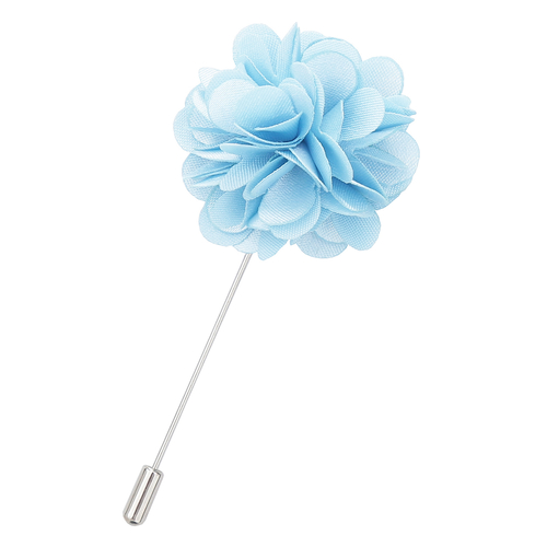Plain Satin Lapel Pin - Baby Blue