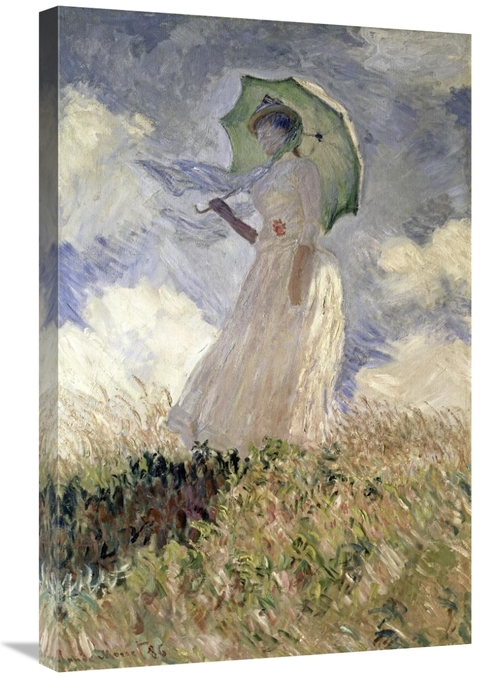 Global Gallery GCS-278750-30-142 30 in. Woman with a Parasol Turned to