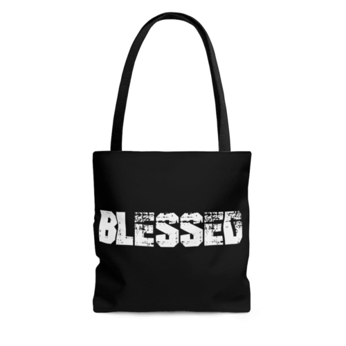 Canvas Tote Bags, Blessed Graphic Style Shoulder Bag