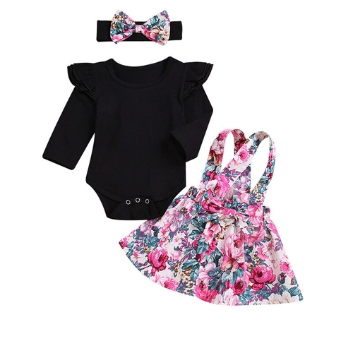 3pcs Princess Girl Clothes Set Fly Sleeve