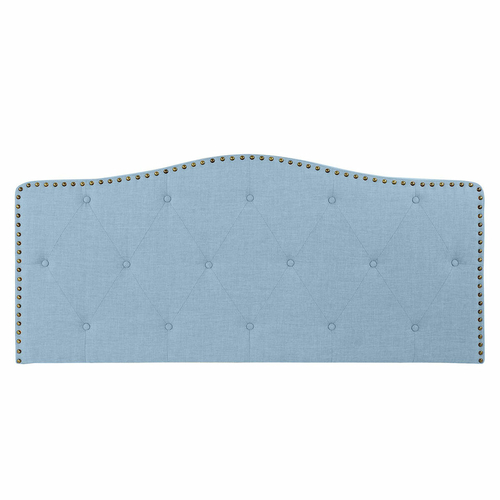 Headboard DKD Home Decor Blue Beige Celeste Rubber wood 146 x 6 x 68