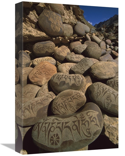 Global Gallery GCS-453458-1218-142 12 x 18 in. Carved Buddhist Mani St