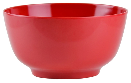 Hutzler 125RD 1 Ltr Melamine Snack Bowl, Red - Pack of 12