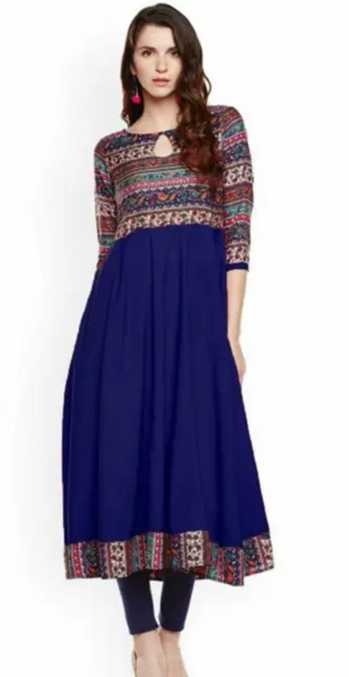 Women's Kashvi Graceful Kurtis Color Blue Size XL