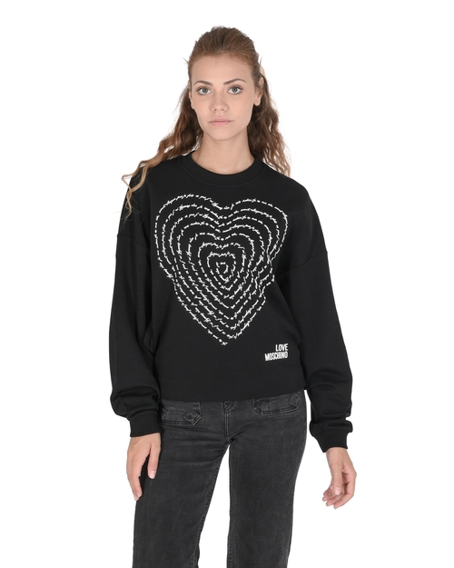 Love Moschino Womens Sweatshirt W 6 431 02 M 4055 C74 BLACK