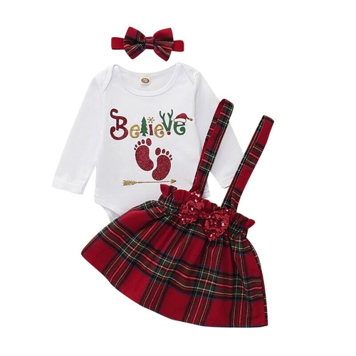 Pudcoco Autumn Toddler kids Baby Girl Christmas