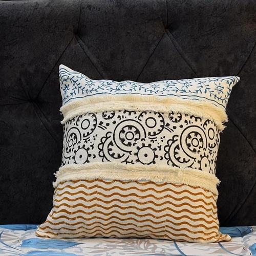 Hand Block Print Cushion Covers, Designer Decorative Hand Made Cushion