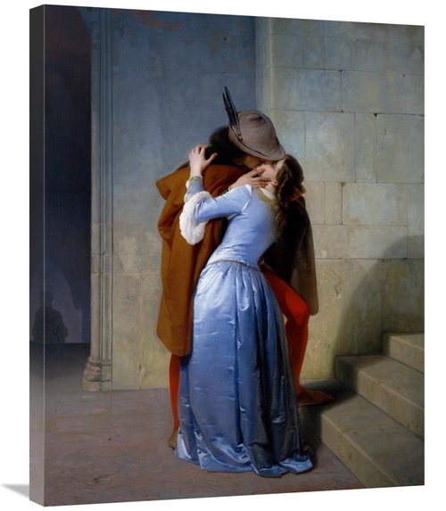 Global Gallery GCS-282169-30-142 30 in. The Kiss Art Print - Francesco