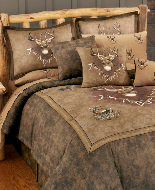BRT - Whitetail Ridge - Deer Head - Modern Comforter Set
