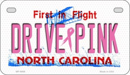Smart Blonde MP-9668 7 x 4 in. Drive Pink North Carolina Novelty Metal