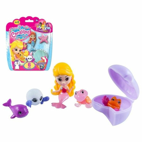 Set of Bath time Animals BL. CORALITOS-SIRENA Y ANIMALITOS PACK