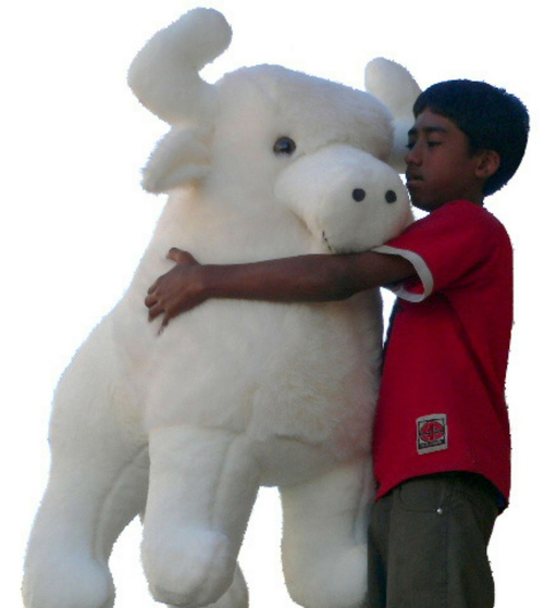 American Made Giant Stuffed White Buffalo 44 Inch Sacred Native