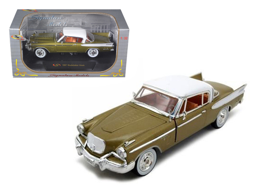 1957 Studebaker Golden Hawk Gold 1/32 Diecast Model Car by Signature