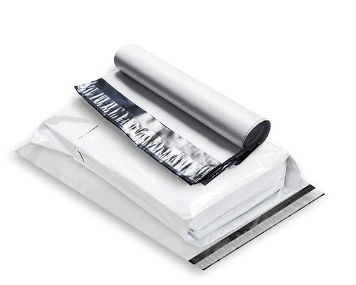 Gusseted Large Poly Mailers 20x24x4 Size. Pack of 50 White Poly