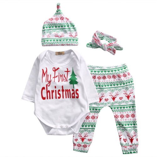 Christmas Infant Baby Boy Girl Outfits