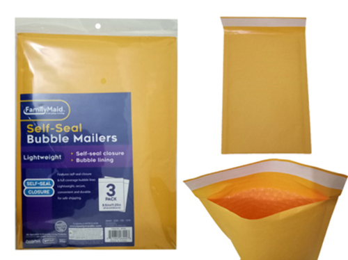 DDI 2350637 3PCS BUBBLE MAILERS SELF-SEAL #2 Case of 24