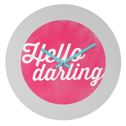 HELLO DARLING WALL CLOCK