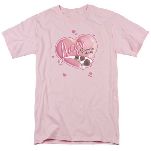 Lucy-Chocolate Smudges Short Sleeve Adult 18-1 Tee, Pink - 3X