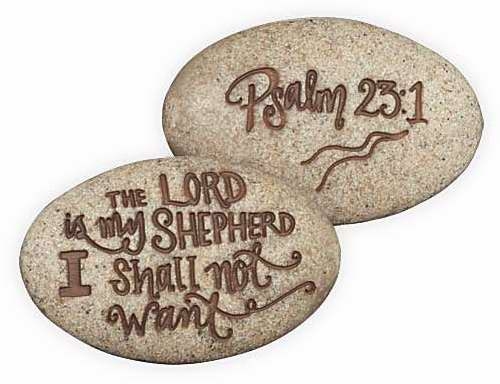 AngelStar 73665 Stone-Psalm-Lord Is My Shepherd I Shall Not Want-Psalm