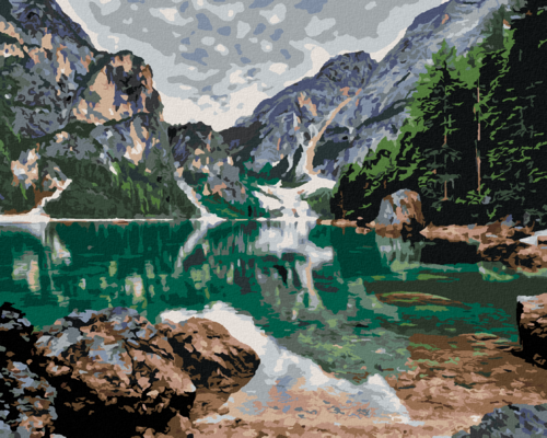 Paint by Numbers - LAKE IN THE MOUNTAINS
