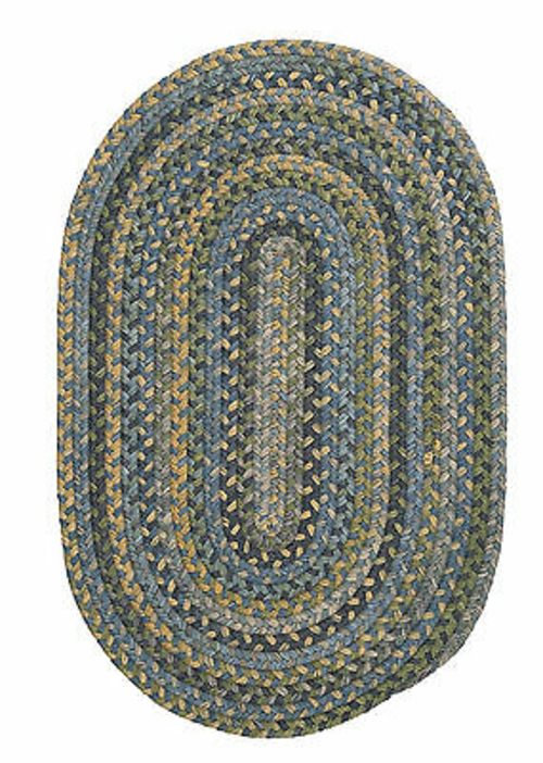 Colonial Mills Rug RU50R024X096 Rustica - Whipple Blue 2 ft. x 8 ft. B