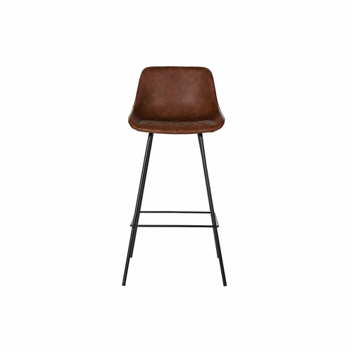 Stool DKD Home Decor Brown Black Polyurethane Metal (48 x 47 x 101 cm)