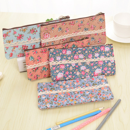 Fashion Virtuous Retro Flower Lace edge Pencil