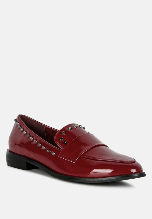 Emilia Patent Stud Penny Loafers