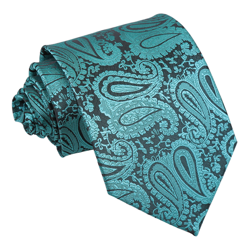 Paisley Classic Tie - Teal