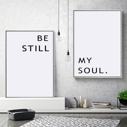 Minimalist Still Soul Quotes Poster Print