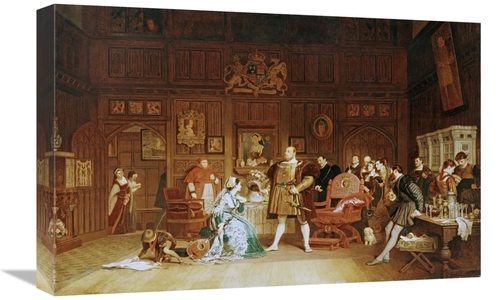 Global Gallery GCS-267352-22-142 22 in. Henry VIII & Anne Boleyn Obser