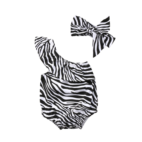 Zebra Stripe Fancy Newbron Baby Girl Off