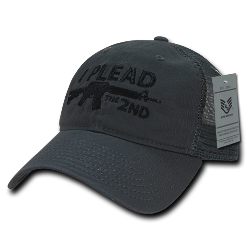 Rapid Dominance A05-IP2-DGY I Plead 2n Relaxed Trucker USA Cap, Da