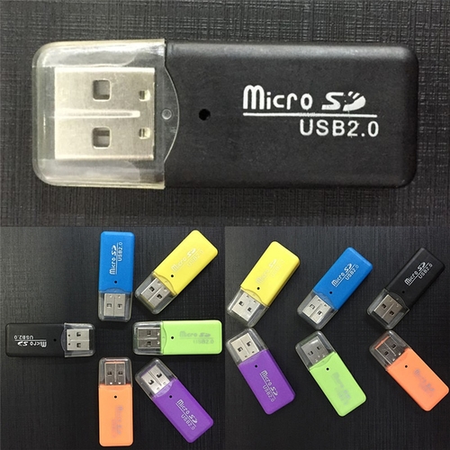 1pc Mini USB SD/MMC Memory Card Reader 480Mbps For