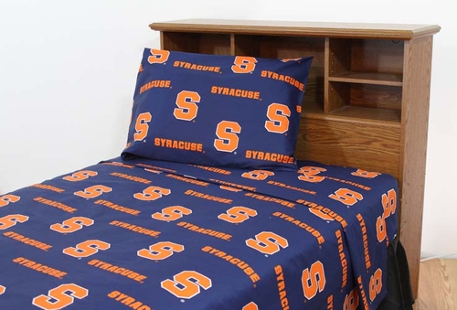 College Covers SYRSSTW Syracuse Printed Sheet Set Twin - Solid