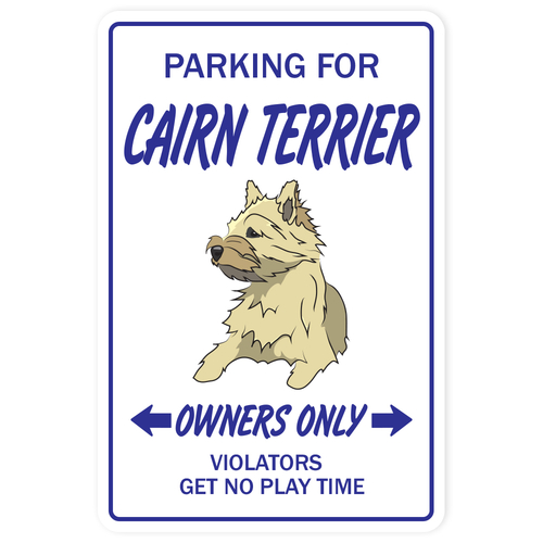 SignMission D-8-Z-Cairn 8 x 12 in. Novelty Sticker - Cairn Terrier