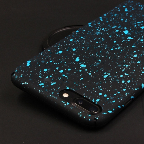 Aqua Blue Starry Night iPhone Case