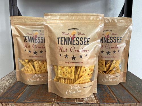 Sherman's Tennessee Hot Crackers, White Cheddar Flavor- 12 count case