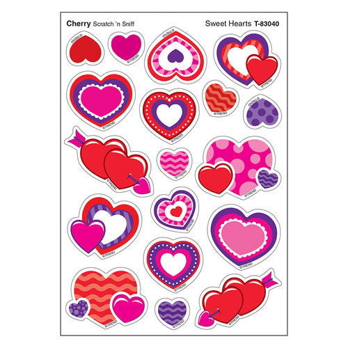 Trend Enterprises T-83040-6 Sweet Hearts & Cherry Shapes Stinky - Pack