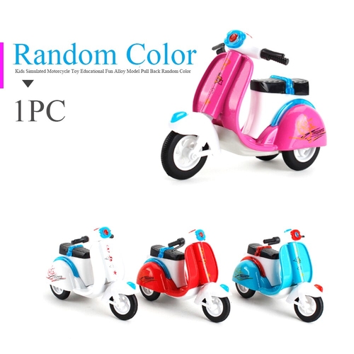 Pull Back Kids Mini Birthday Motorcycle Toy Random