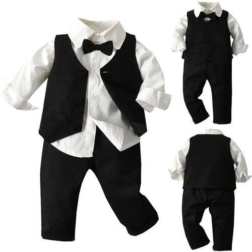 Fashion Toddler Baby Boys Gentleman Clothes Sets