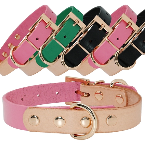 Dog Collar Pet Genuine Leather Dog Collars