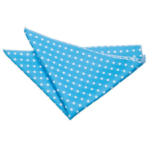 Polka Dot Handkerchief - Robin's Egg Blue