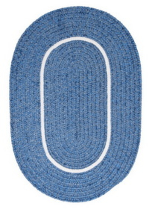 Colonial Mills Rug SL05R024X144 Silhouette - Blue Ice 2 ft. x 12 ft. B