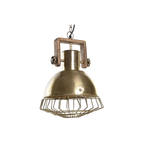 Ceiling Light DKD Home Decor 31 x 31 x 48 cm Golden Brown Iron Mango