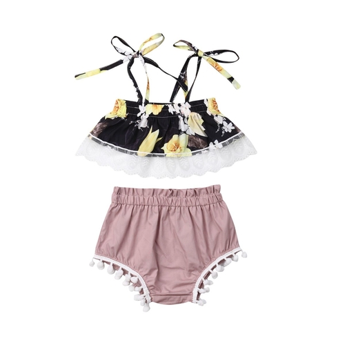 Toddler Baby Girl Summer Clothes 3pcs