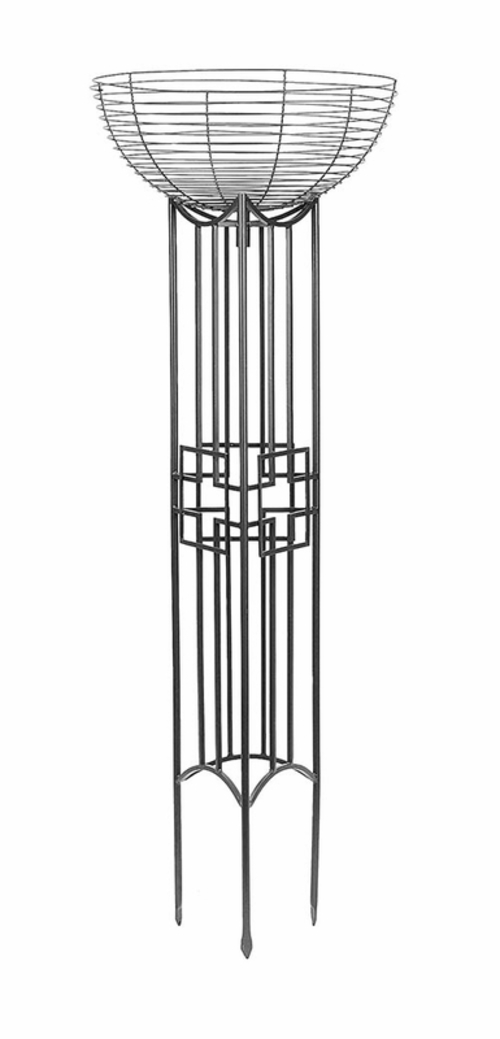 Achla PYL-25 70"H x 12"W x 24"D Wrought Iron Square On 