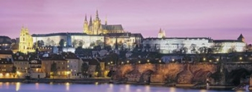 Panoramic Images PPI111517L Arch bridge across a river  Charles Bridge